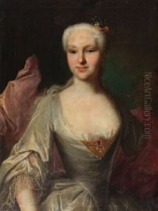 Bildnis Einer Dame Mit Blumen Im Haar