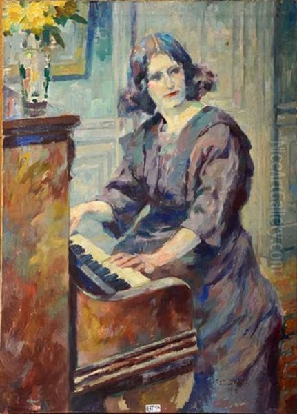 Femme Au Piano - view 1