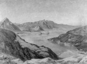 Der Thunersee Mit Blick Auf Niesen Und Stockhornkette Der Thunersee Mit Blick Auf Niesen Und Stockhornkette