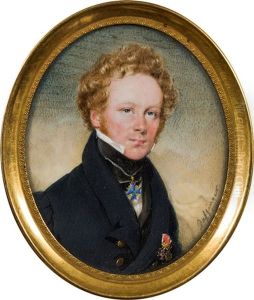 Portrats Von Feldmarschall Von Hess Und Seiner Frau