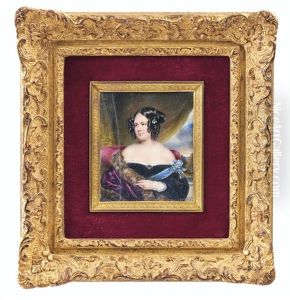 Portrait D'un Femme De La Noblesse by Moritz Michael Daffinger