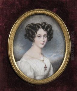 Portrait De La Princesse Metternich by Moritz Michael Daffinger