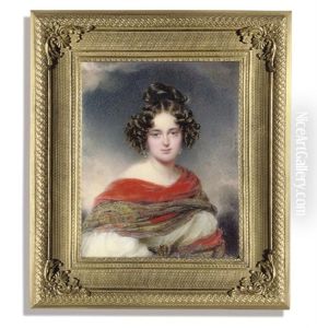A Magnificent Miniature Of A Young Lady Called Princess Melanie Metternich