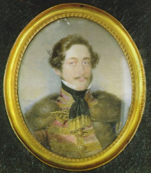 Bildnis Eines Ungarischen Edelmanns In Uniformjacke Und Pelzumhang - view 1
