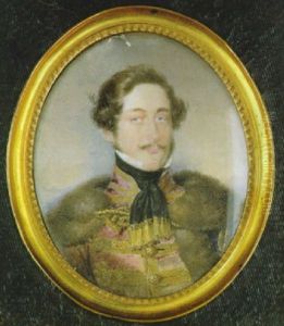 Bildnis Eines Ungarischen Edelmanns In Uniformjacke Und Pelzumhang