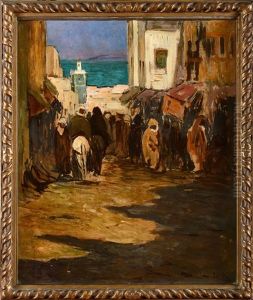 Rue Animee Dans La Medina