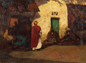 Raccommodeurs De Tapis by Charles Henri Gaston Dagnac-Riviere