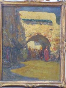 Porte Avec Bazar Oriental Et Personnages Porte Avec Bazar Oriental Et Personnages