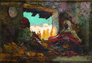 Raccomodeurs De Tapis A Tetouan by Charles Henri Gaston Dagnac-Riviere