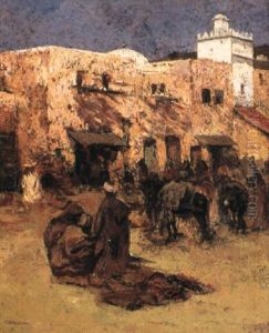 Marche Au Maroc by Charles Henri Gaston Dagnac-Riviere