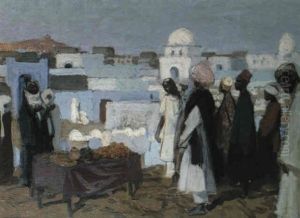 Les Invites, Maroc by Charles Henri Gaston Dagnac-Riviere