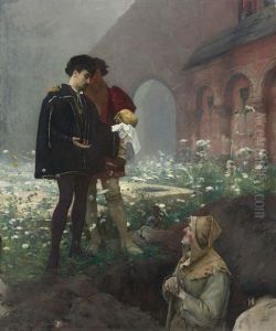 Hamlet Et Les Fossoyeurs by Pascal Adolphe Jean Dagnan-Bouveret