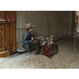 The Petit Savoyard Eating In Front Of An Entrance To A House