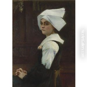 Breton Girl by Pascal Adolphe Jean Dagnan-Bouveret