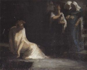 L'ange Et Les Saintes Femmes Au Tombeau by Pascal Adolphe Jean Dagnan-Bouveret