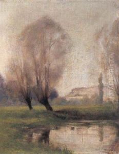 Paysage Aux Peupliers