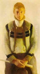 Portrait Of Breton Holding A Candle Portrait Of Breton Holding A Candle
