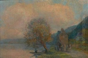 Chemin De Halage by Albert Marie Adolphe Dagnaux