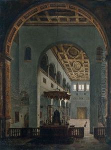 Vue Presumee De L'nterieur De L'eglise Saint-paul-hors-les-murs A Rome