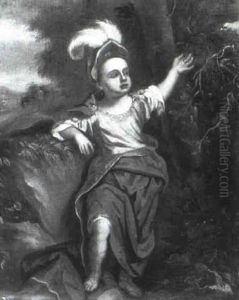 Bildnis Eines Knaben In Eine Bewaldeten Landschaft by Michael Dahl the Younger