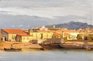 From A Port By The Mediterranean Sea In The Neighborhood Of Marseille by Carl Dahl