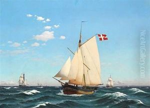 The Danish Yacht Sylphiden by Carl Dahl