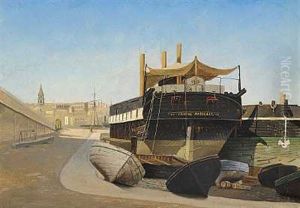 "rhone" Af Marseille Pa Bedding I Marseille Havn by Carl Dahl