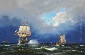 Linieskib, Der Saluterer Ud For Kronborg