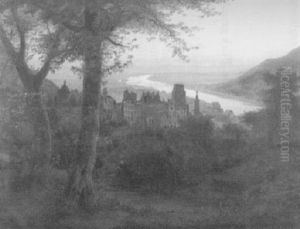 Das Heidelberger Schlos Von Osten by Carl Dahl
