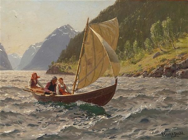 Segelpartie In Norwegischer Fjordlandschaft - view 1