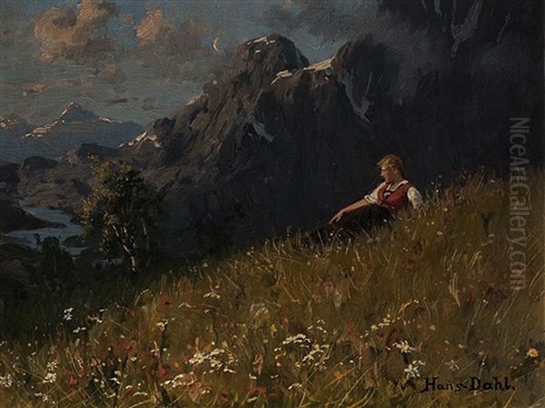 Girl At A Summery Fjord - view 1