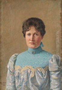 Portrett Av Elisabeth Faye by Hans Dahl