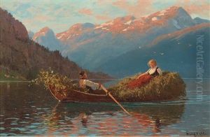 Heimfahr Am Abend, Westnorwegen (on The Way Back From Work, Western Norway) by Hans Dahl
