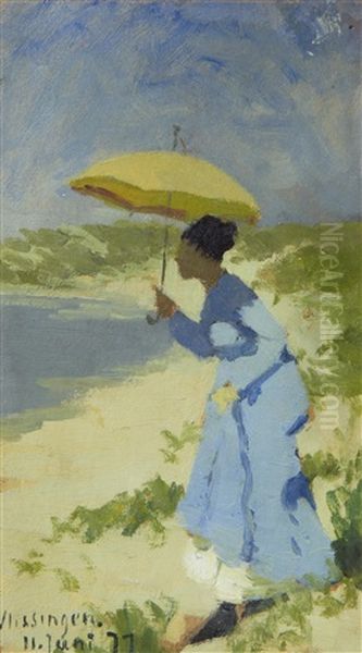 Lady With A Parasol - view 1