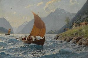 Mit Gutem Winde (fjord An Der Westkuste Norwegens) by Hans Dahl