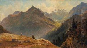 Blick Ins Gebirge by Hans Dahl