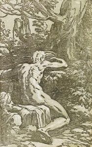 Man Seated, Seen From The Back by Antonio Da Trento