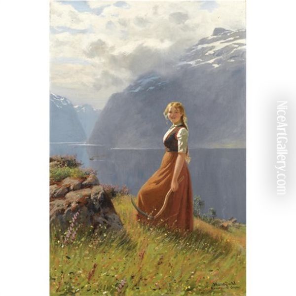 Den Unge Slattekaren-the Young Harvester - view 1