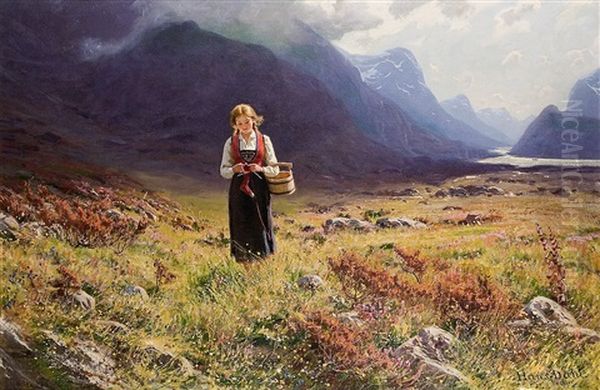 Young Girl In The Fjord - view 1