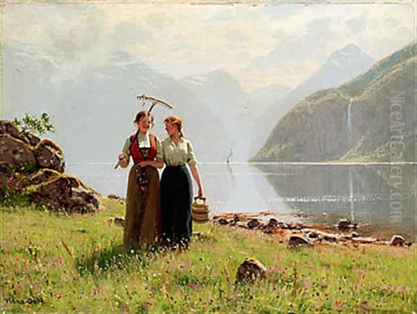 Flickor I Fjordlandskap - view 1