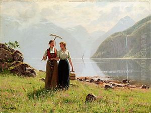 Flickor I Fjordlandskap Flickor I Fjordlandskap