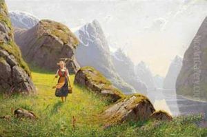 Sommer Ved Fjorden by Hans Dahl