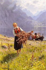 Sommerdag Ved En Norsk Fjord (summer Day On A Norwegian Fjord) by Hans Dahl
