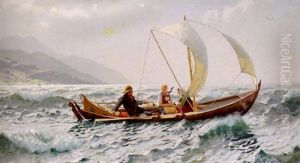 Seglats Pa Fjorden by Hans Dahl