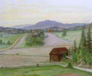 Udsigt Over Norsk Landskab by Hans Dahl