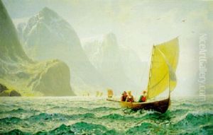 Segling Pa Fjorden by Hans Dahl