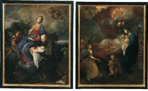 <madonna Col Bambino E San Francesco> E <transito Di Sant'anna" by Giuseppe Luchi Antonio