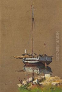 Sketch Of A Boat And Seated Lady By The Same Hand (2 Works)