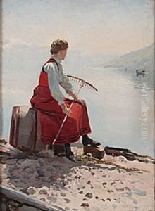 Kvinna Med Rafsa