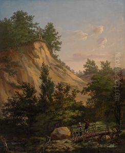 Klintekorset I Liselunds Hauge Paa Moen by Johan Wilhelm Ludwig Dahl